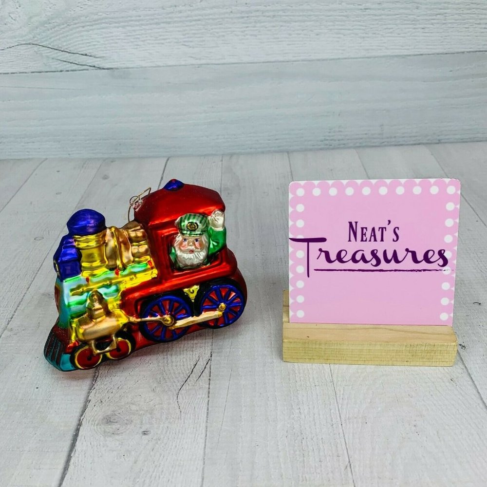 2001 Possible Dreams TRAIN ENGINE ORNAMENT #25159 Colorful JINGLE JOURNEY